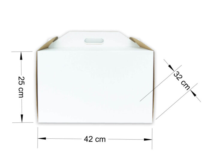 Коробка для торта 420x320x250 мм - 1000 шт.