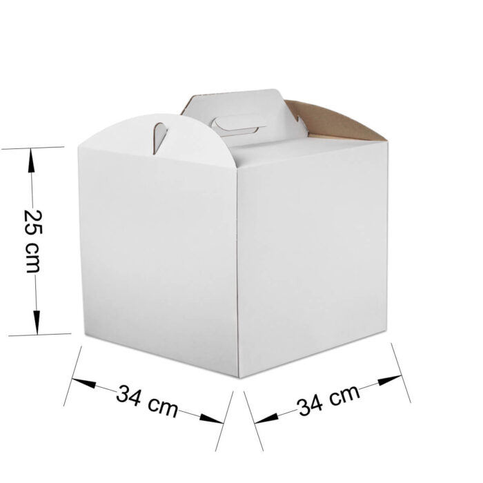 Коробка для торта 340x340x250 мм - 1000 шт.