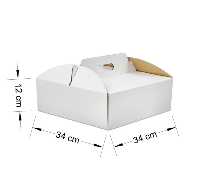 Коробка для тортів 340x340x120 мм