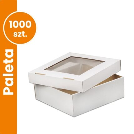 Pudełko na pączki, muffiny białe pakiet 1000 sztuk
