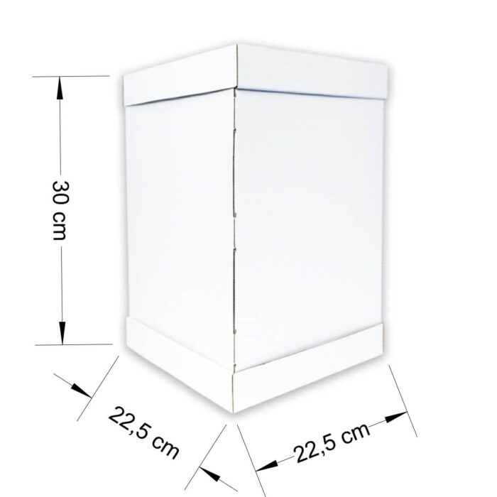 Коробка джамбо для високого торта 225х225х300 мм - 1000 шт.