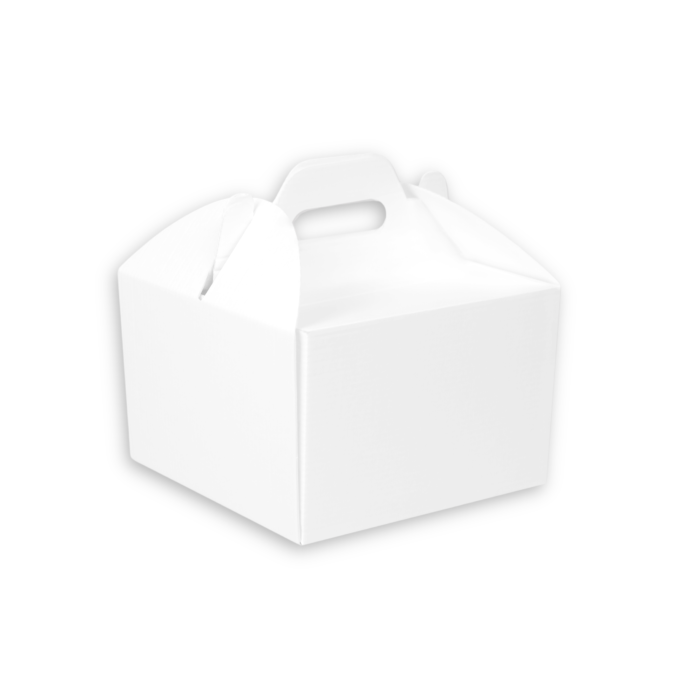 Śnieżnobiałe pudełko na słodkie podarki 260x260x250 mm